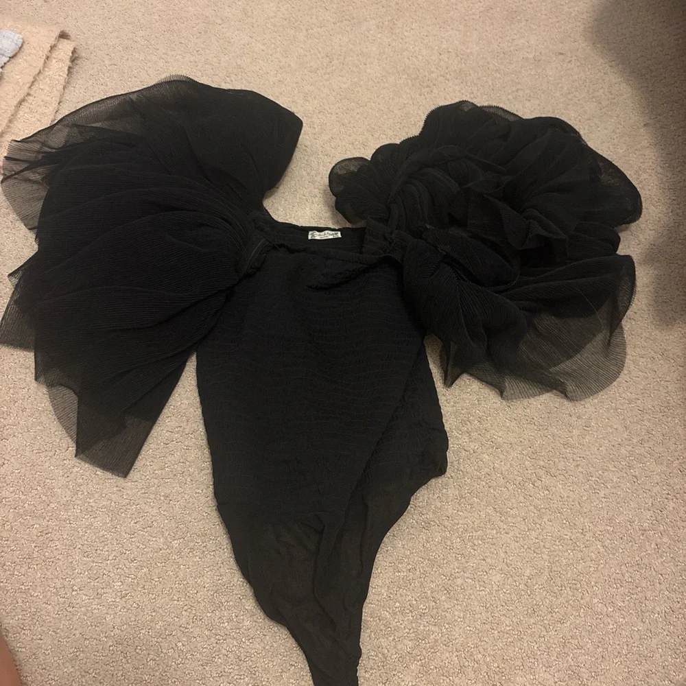 Free People Ruffled Bodysuit - Picture 2 of 3